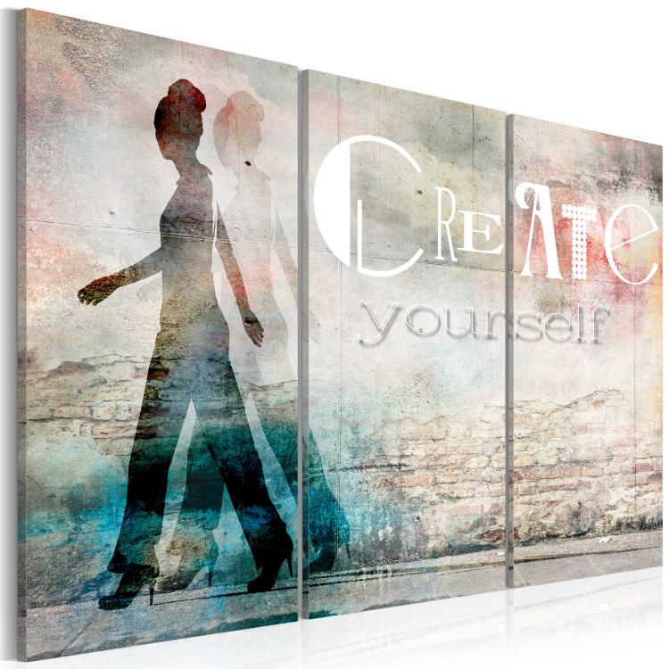 Canvas Print Create yourself - triptych 55726 additionalImage 2