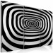 Canvas Circles in depth - black and white graphics with the 3d effect 56126 additionalThumb 2