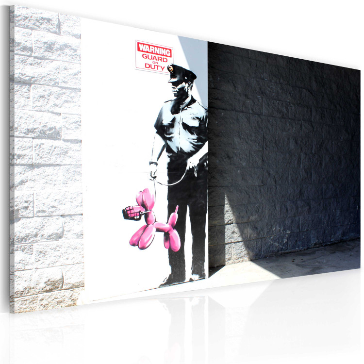 Canvas Police guard and pink balloon dog (Banksy) 58926 additionalImage 2