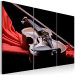 Canvas Velvet violin - a musical instrument on a red fabric 59026 additionalThumb 2