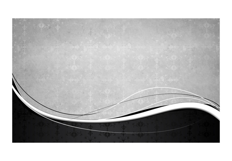 Wall Mural Black-and-white waves (Vintage) 96626 additionalImage 1
