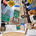 Wall Mural New York USA - composition of road signs on an architectural background 96826 additionalThumb 6