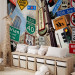 Wall Mural New York USA - composition of road signs on an architectural background 96826 additionalThumb 2
