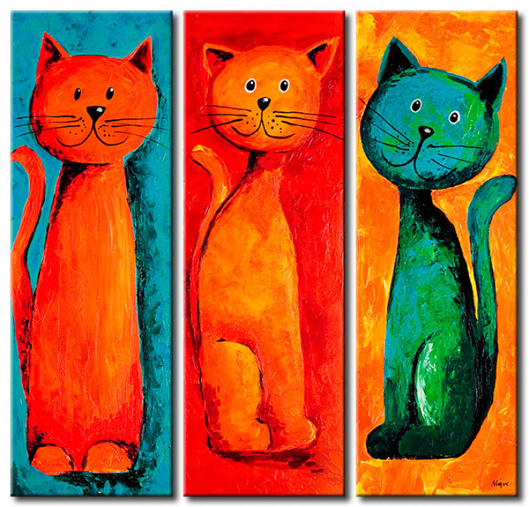 Canvas Happy cats 107036
