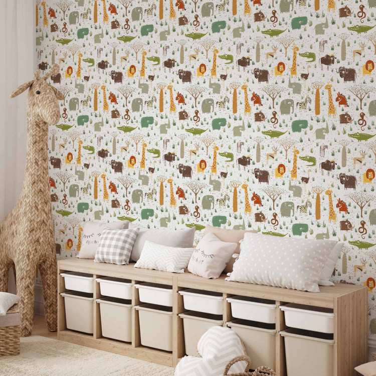 Modern Wallpaper Colourful Zoo 108436 additionalImage 10