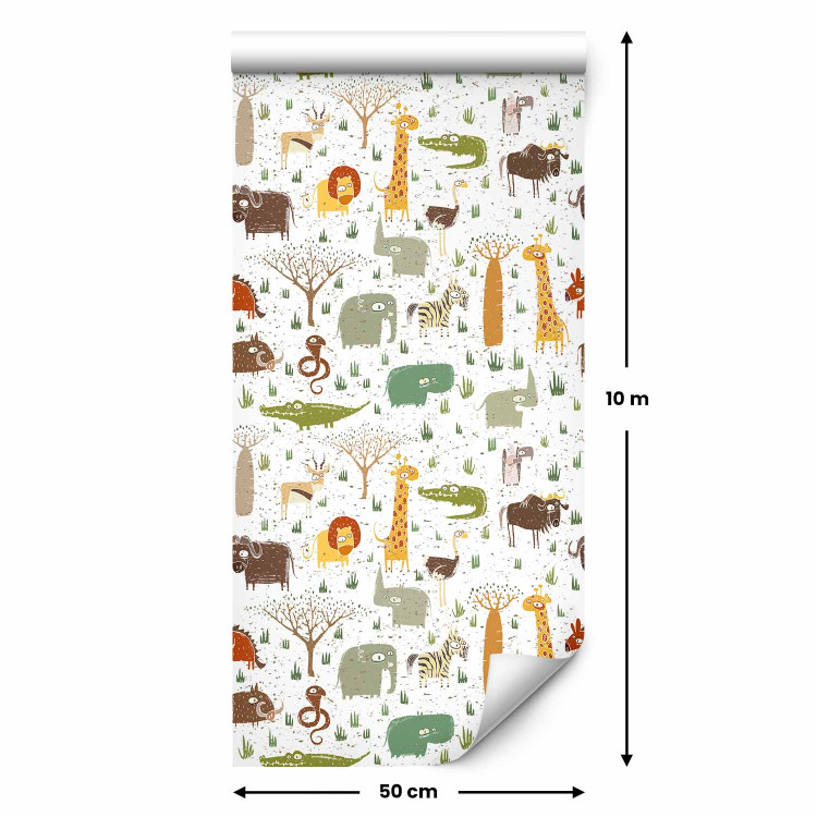 Modern Wallpaper Colourful Zoo 108436 additionalImage 7
