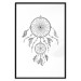 Poster Dreamcatcher - black and white simple composition with a tribal amulet 114636 additionalThumb 15