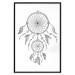 Poster Dreamcatcher - black and white simple composition with a tribal amulet 114636 additionalThumb 18