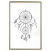 Poster Dreamcatcher - black and white simple composition with a tribal amulet 114636 additionalThumb 14