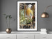 Poster Golden Parrot - butterfly and parrot on a branch against a background of tropical leaves 116436 additionalThumb 4