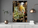 Poster Golden Parrot - butterfly and parrot on a branch against a background of tropical leaves 116436 additionalThumb 19