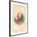Wall Poster Colorful Shell - colorful snail shell on a geometric beige background 116636 additionalThumb 13
