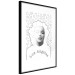 Wall Poster Marilyn Monroe - black and white composition with a woman against a background of diamonds 117436 additionalThumb 13