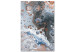 Canvas Blue Sienna Marble (1 Part) Vertical 117736