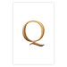 Wall Poster Golden Q - composition with one of the alphabet letters in an elegant rendition 118336 additionalThumb 19