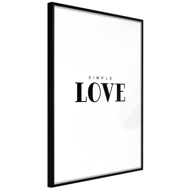 Wall Poster Simple Love - artistic English text on a white background 122936 additionalImage 10