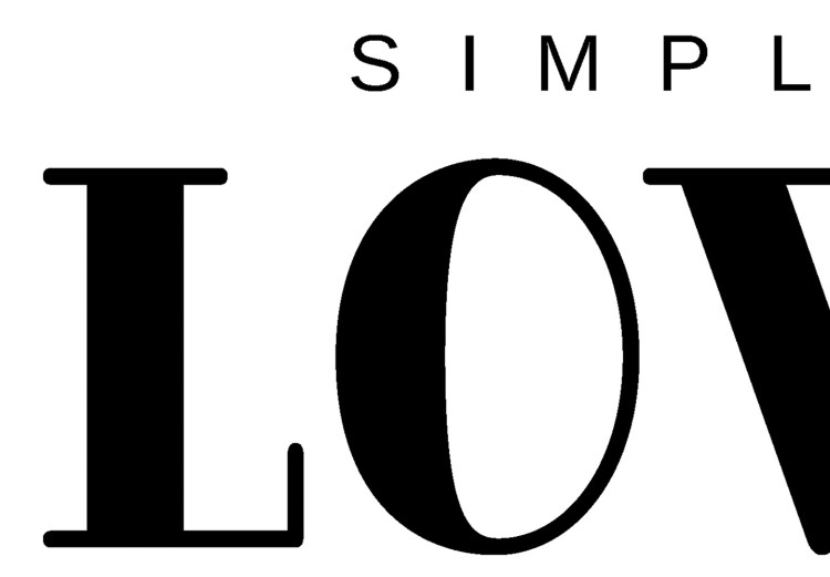 Wall Poster Simple Love - artistic English text on a white background 122936 additionalImage 8