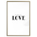 Wall Poster Simple Love - artistic English text on a white background 122936 additionalThumb 20
