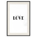 Wall Poster Simple Love - artistic English text on a white background 122936 additionalThumb 18