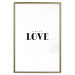 Wall Poster Simple Love - artistic English text on a white background 122936 additionalThumb 14
