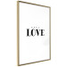 Wall Poster Simple Love - artistic English text on a white background 122936 additionalThumb 14