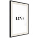 Wall Poster Simple Love - artistic English text on a white background 122936 additionalThumb 3
