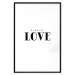 Wall Poster Simple Love - artistic English text on a white background 122936 additionalThumb 18