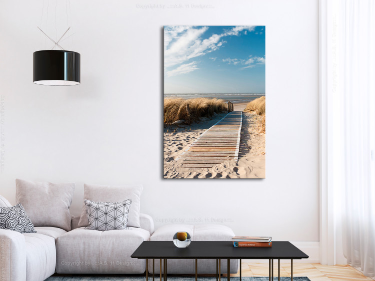 Canvas Print Lonely Beach (1 Part) Vertical 123336 additionalImage 3