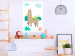 Poster Unusual Llama - colorful funny animal against green mountains and clouds backdrop 123736 additionalThumb 4