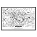 Wall Poster City Map: Kraków - black and white map of Kraków with city name 123836 additionalThumb 18