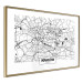 Wall Poster City Map: Kraków - black and white map of Kraków with city name 123836 additionalThumb 6