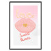 Poster Sweet Kisses - English text and large pink lips on a pastel background 125236 additionalThumb 27