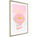 Poster Sweet Kisses - English text and large pink lips on a pastel background 125236 additionalThumb 8