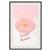 Poster Sweet Kisses - English text and large pink lips on a pastel background 125236 additionalThumb 21