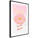 Poster Sweet Kisses - English text and large pink lips on a pastel background 125236 additionalThumb 13