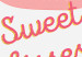 Poster Sweet Kisses - English text and large pink lips on a pastel background 125236 additionalThumb 10