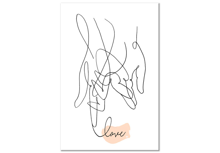 Canvas Print Tangled Love (1 Part) Vertical 125336