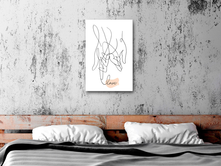 Canvas Print Tangled Love (1 Part) Vertical 125336 additionalImage 3