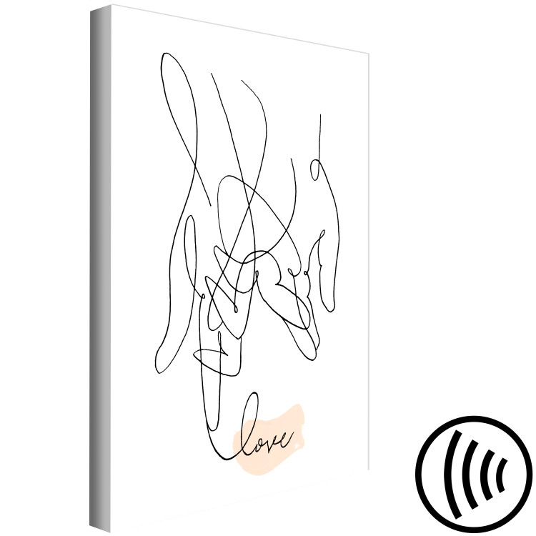 Canvas Print Tangled Love (1 Part) Vertical 125336 additionalImage 6