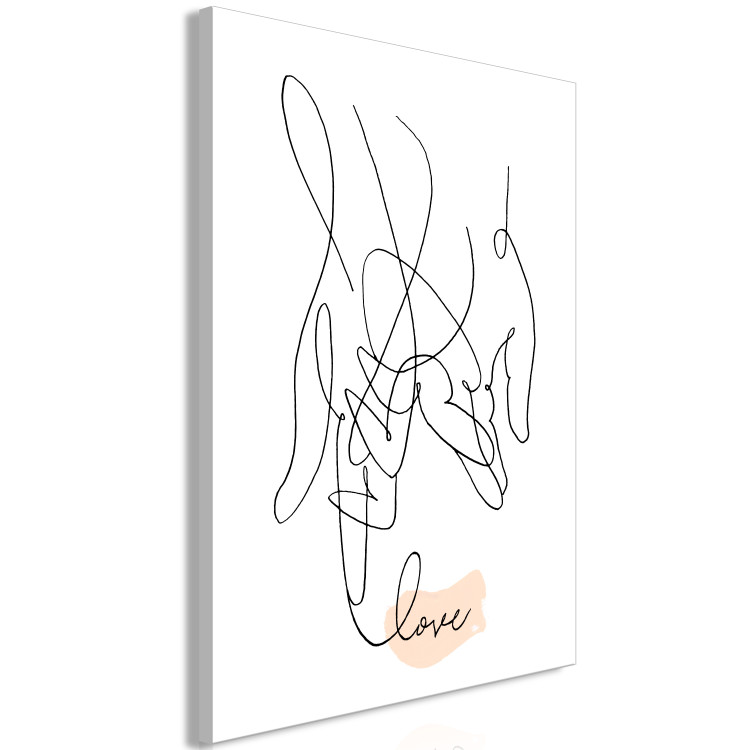 Canvas Print Tangled Love (1 Part) Vertical 125336 additionalImage 2