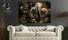 Large canvas print Brown Elephants [Large Format] 125436 additionalThumb 6
