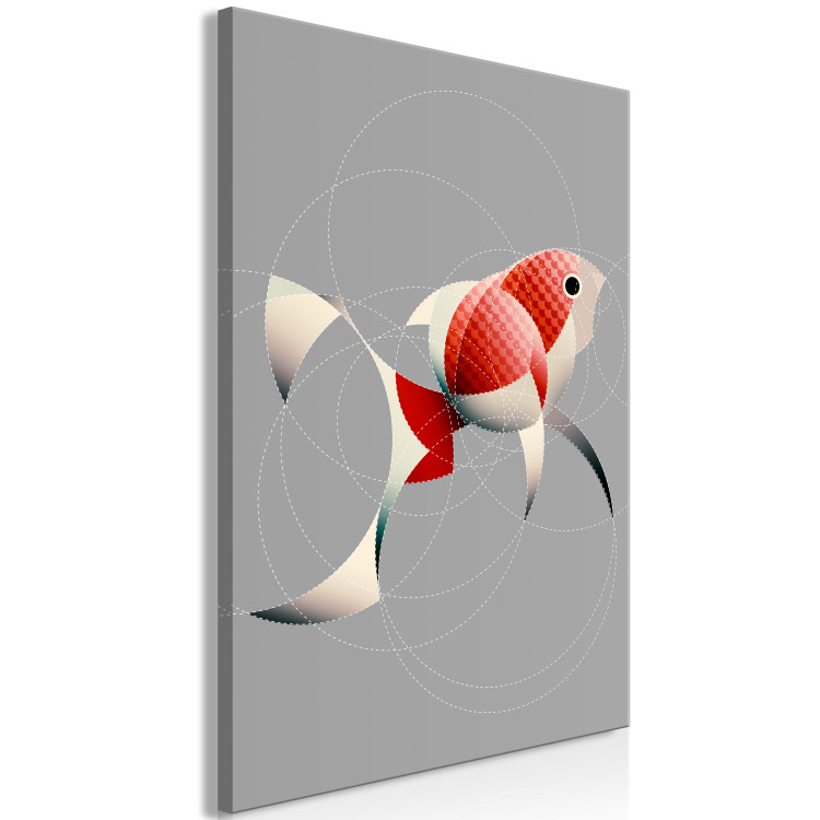 Canvas Fish in Circles (1 Part) Vertical 126936 additionalImage 2