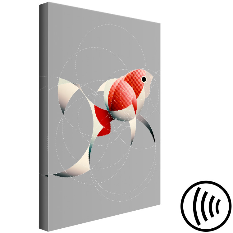 Canvas Fish in Circles (1 Part) Vertical 126936 additionalImage 6