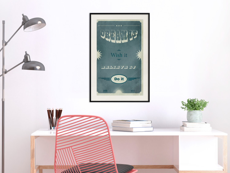 Wall Poster Do It - composition with English text on a background of sea green 129336 additionalImage 24