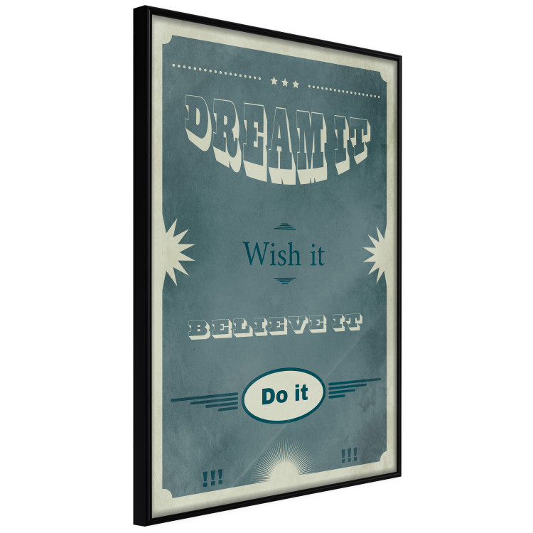 Wall Poster Do It - composition with English text on a background of sea green 129336 additionalImage 13
