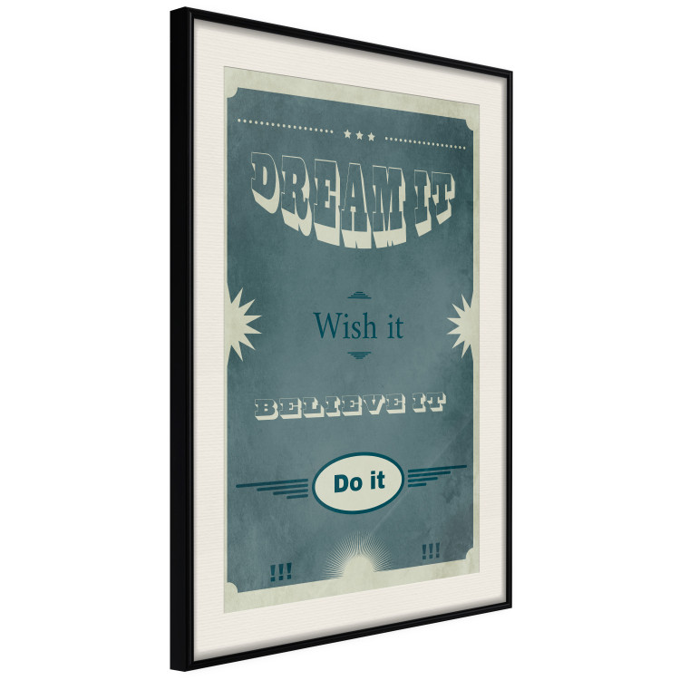 Wall Poster Do It - composition with English text on a background of sea green 129336 additionalImage 2