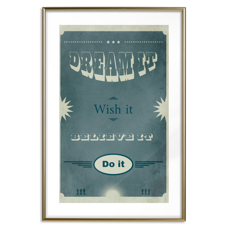Wall Poster Do It - composition with English text on a background of sea green 129336 additionalImage 14