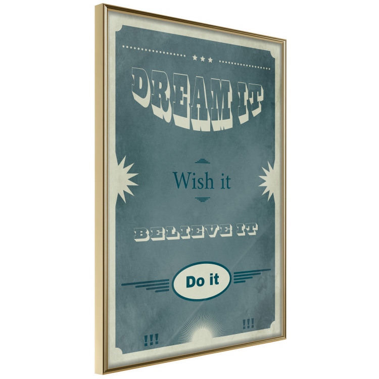 Wall Poster Do It - composition with English text on a background of sea green 129336 additionalImage 12