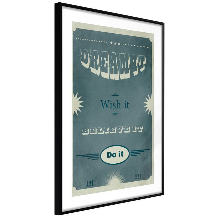 Wall Poster Do It - composition with English text on a background of sea green 129336 additionalImage 6