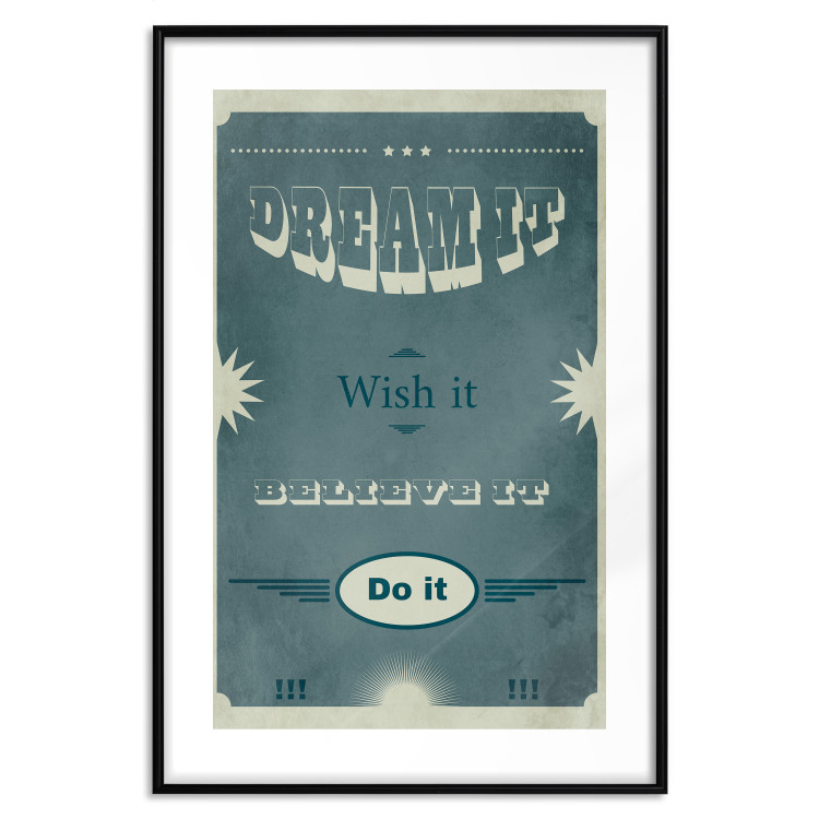 Wall Poster Do It - composition with English text on a background of sea green 129336 additionalImage 17